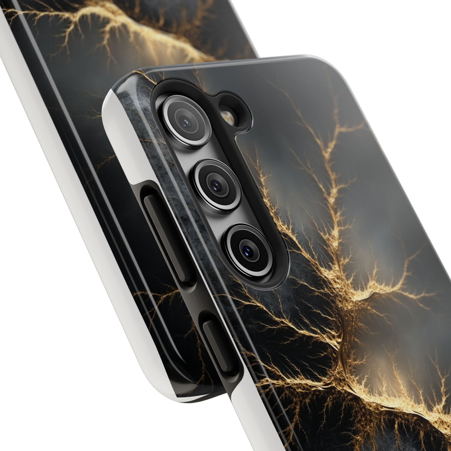 Electric Lightning Tough Phone Case - Durable Protection with Striking Design