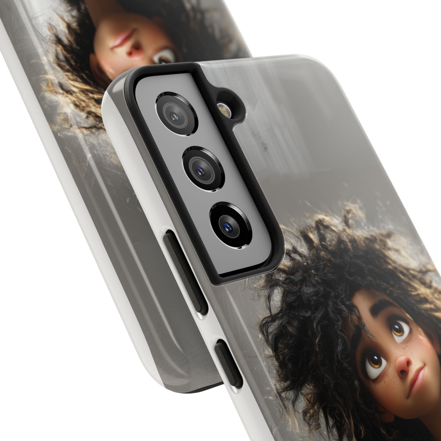 Artistic Tough Phone Case - Unique Character Design for Creative Souls
