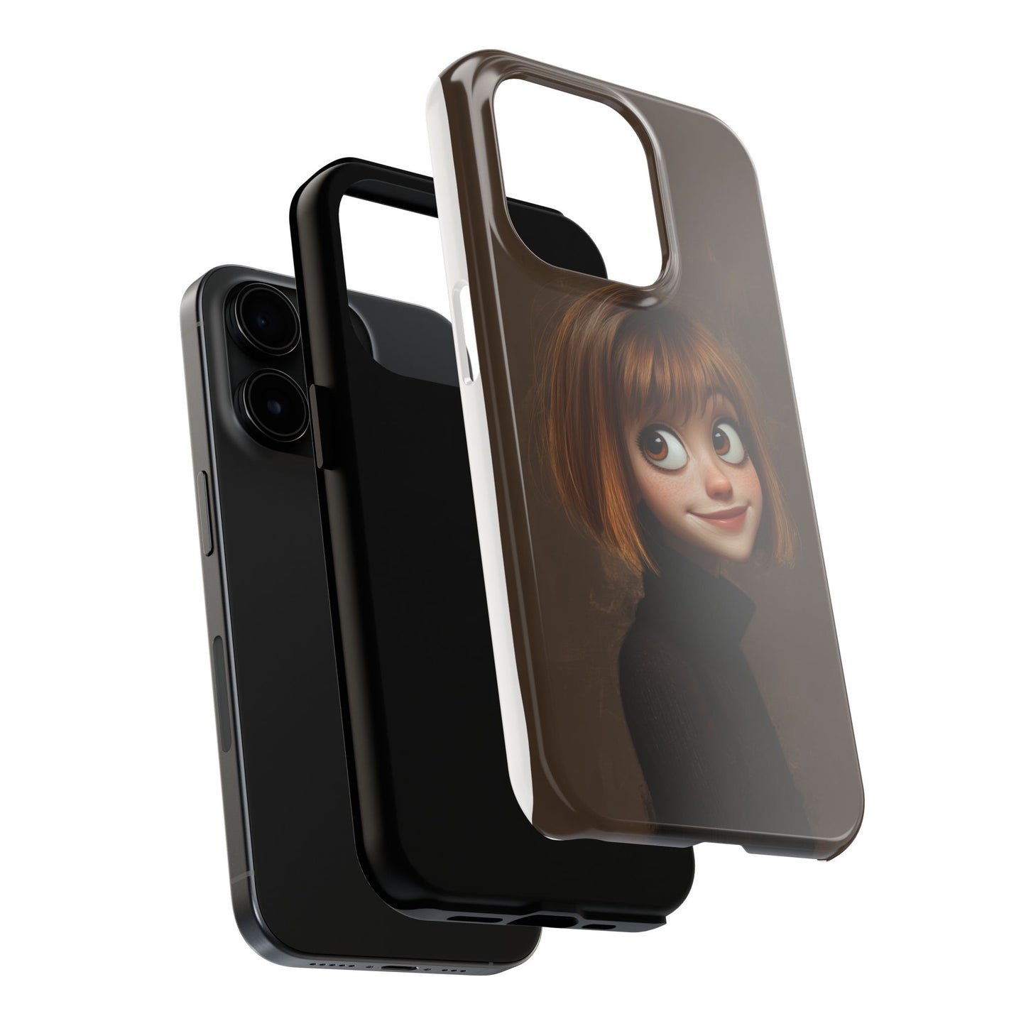 Cute Cartoon Character Tough Phone Case - Durable & Stylish Protection