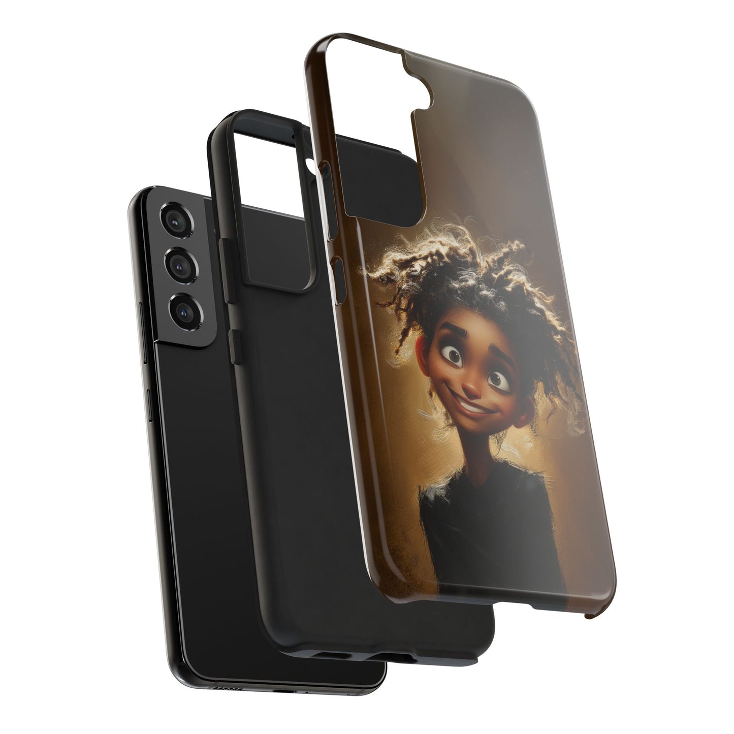 Whimsical Tough Phone Case with Playful Character Design