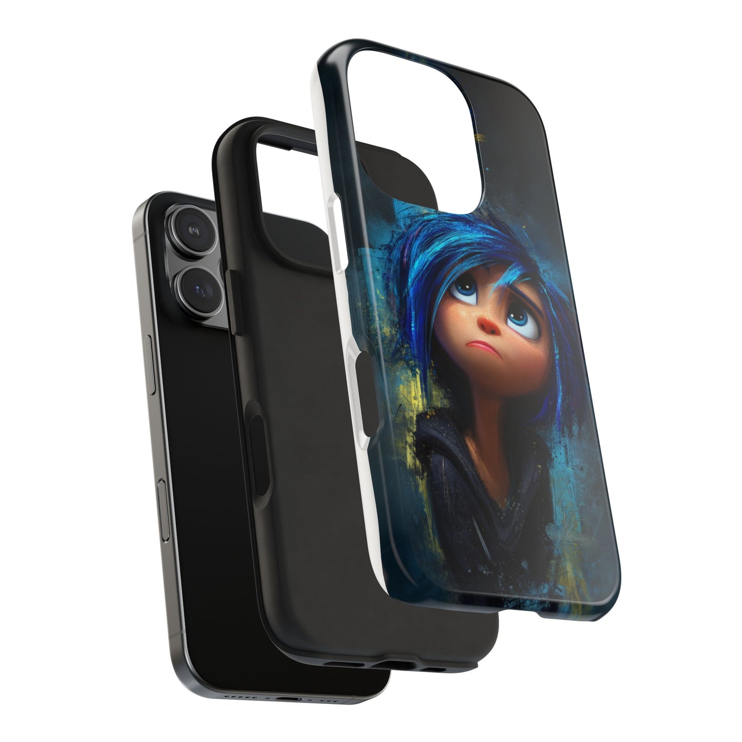 Unique Artsy Tough Phone Case – Emotional Abstract Design for Creative Souls