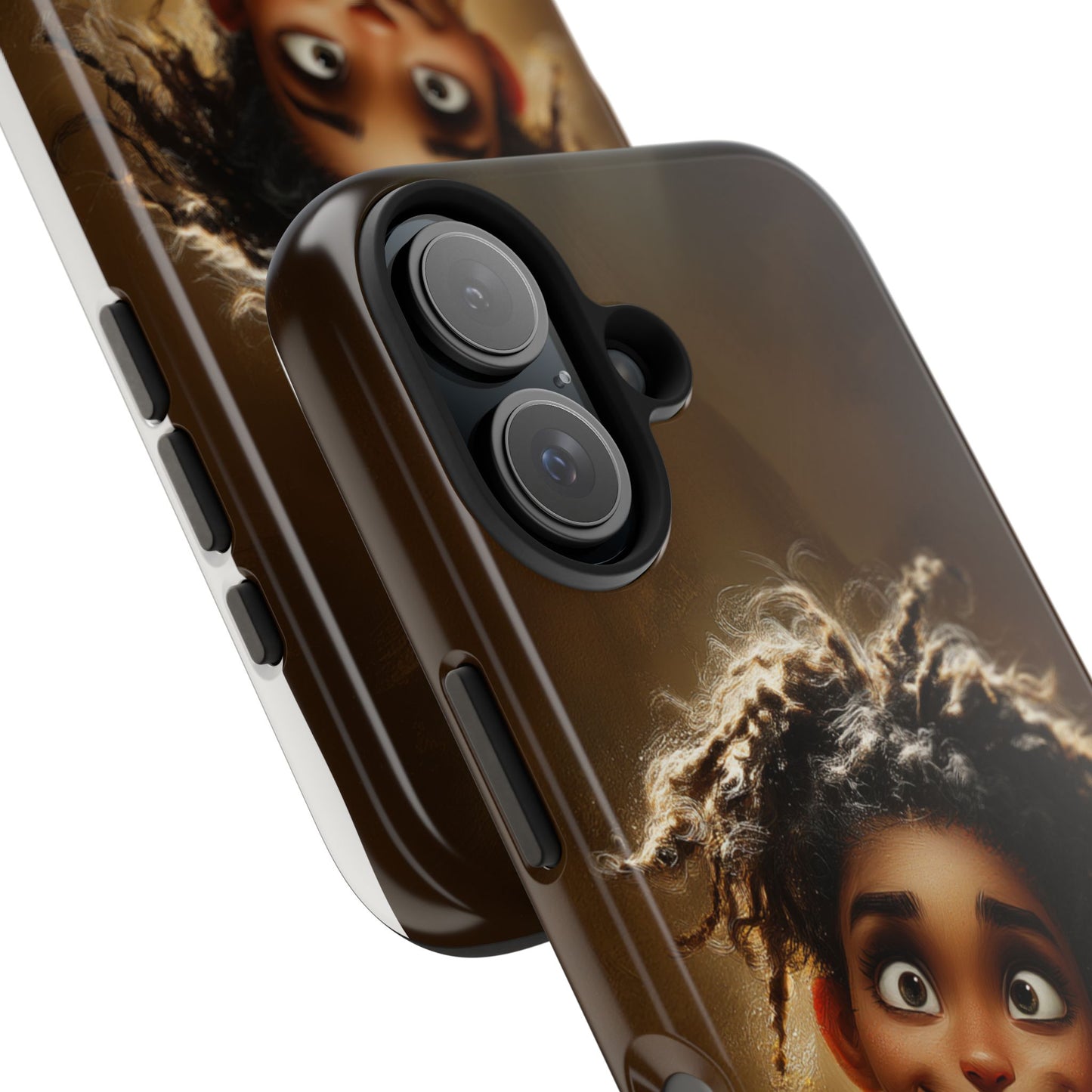 Whimsical Tough Phone Case with Playful Character Design