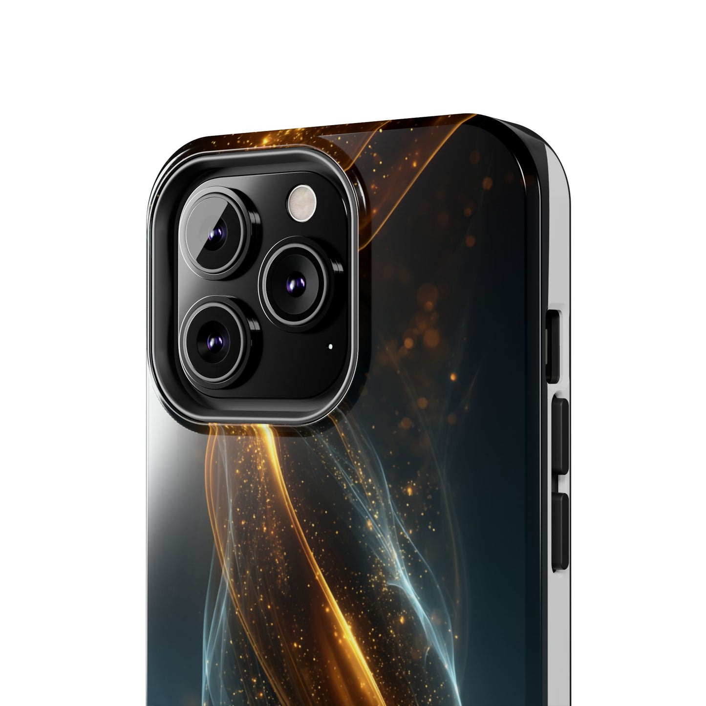 Stylish Tough Phone Case with Elegant Swirl Design