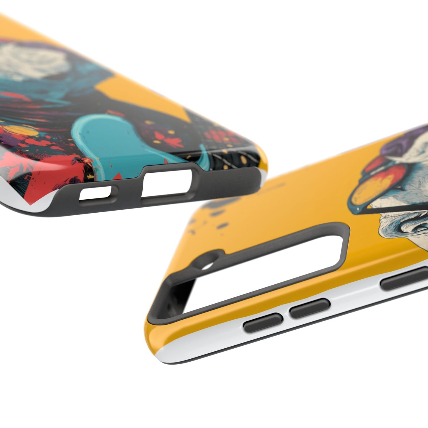 French Bulldog with Orange Sunglasses and Headphones Tough Phone Case