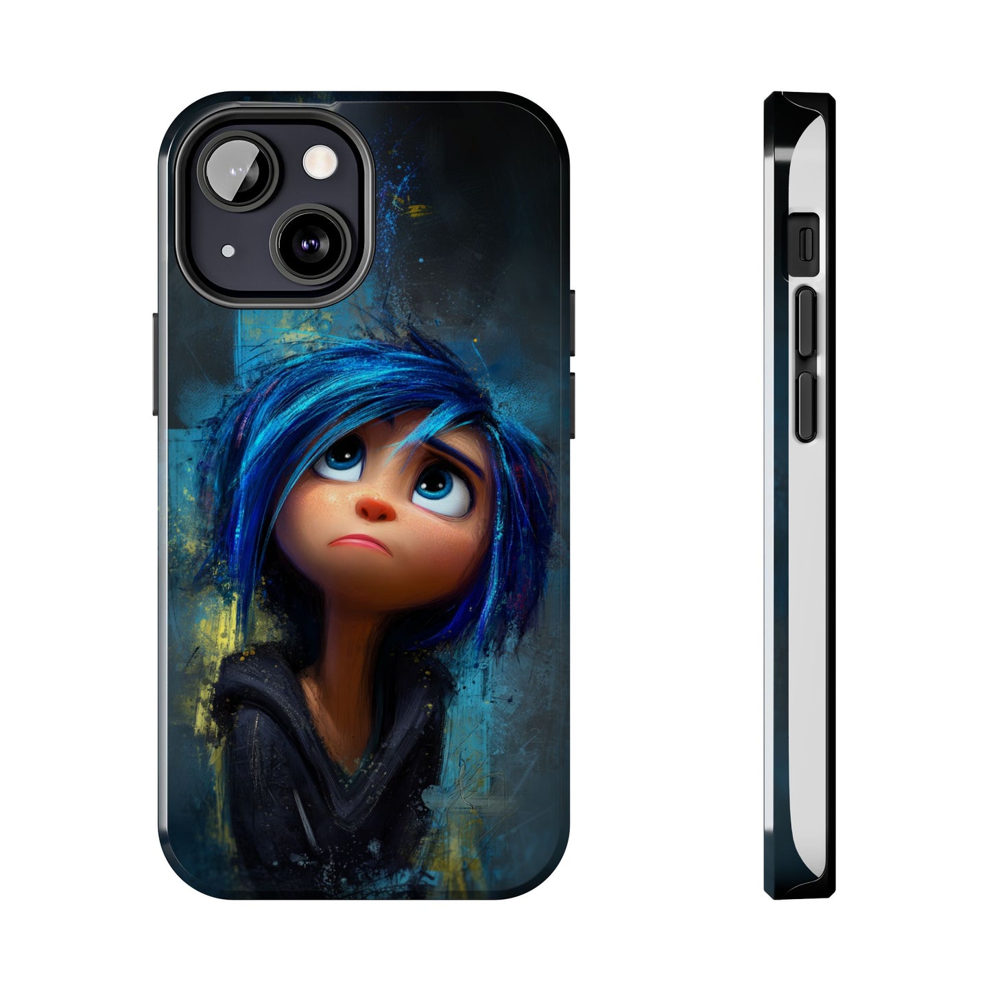 Unique Artsy Tough Phone Case – Emotional Abstract Design for Creative Souls