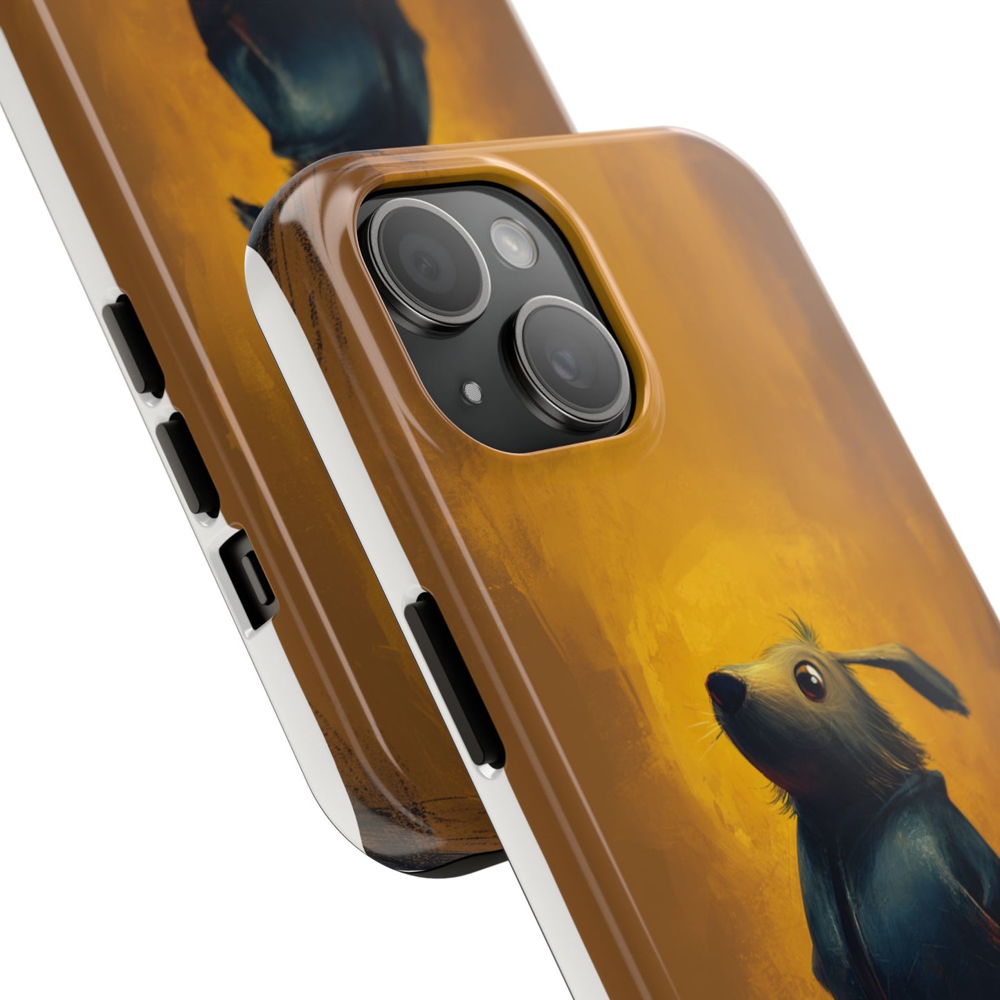 Whimsical Dog Art Tough Phone Case - Durable & Stylish