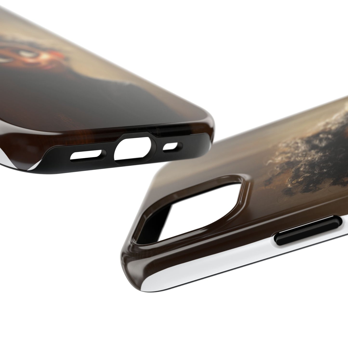 Stylish Tough Phone Case - Artistic Character Design for Teens