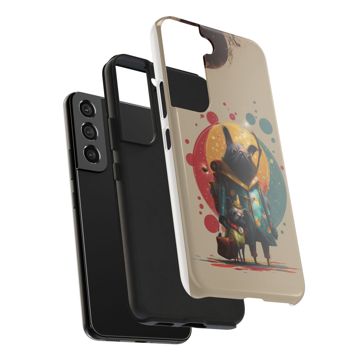 Whimsical Pet-Inspired Tough Phone Case - Perfect for Animal Lovers