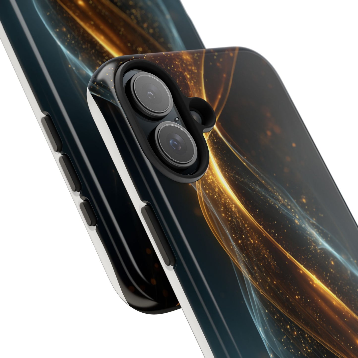 Stylish Tough Phone Case with Elegant Swirl Design