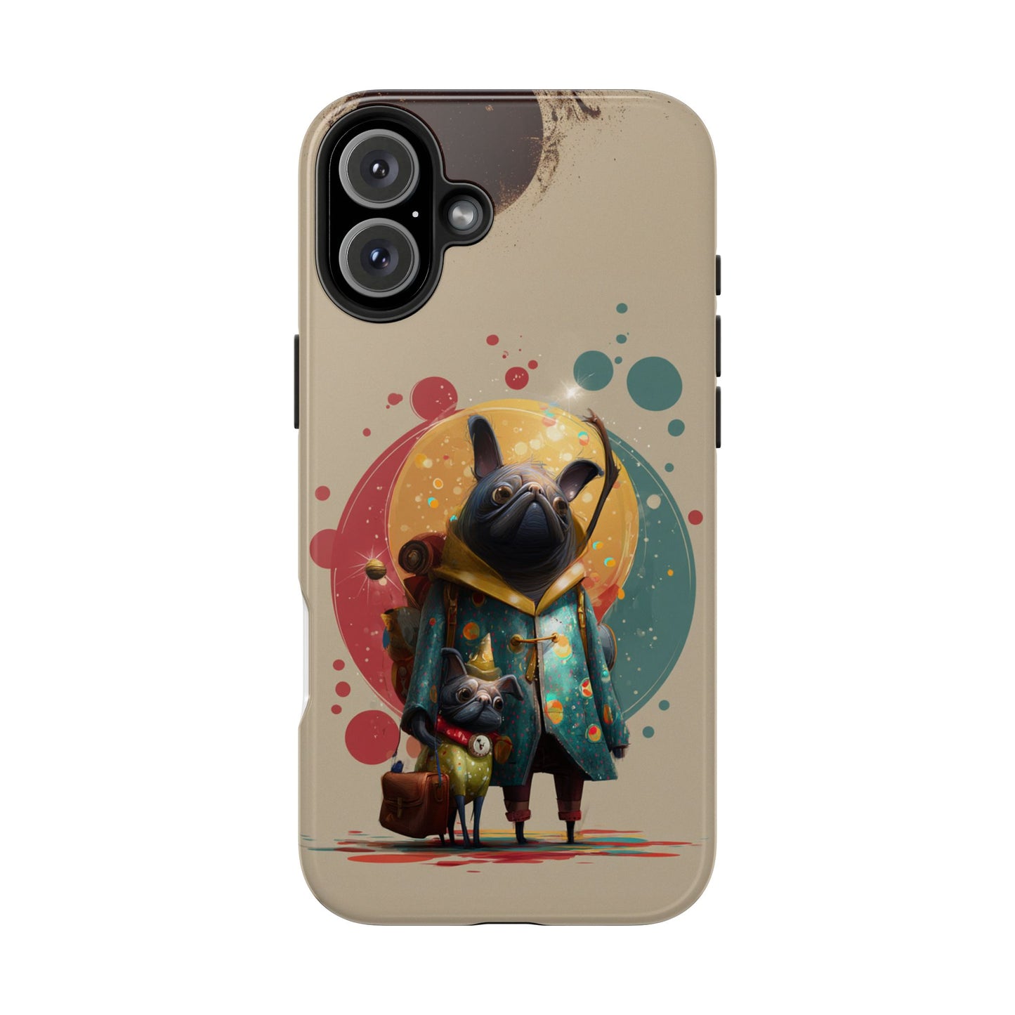 Whimsical Pet-Inspired Tough Phone Case - Perfect for Animal Lovers