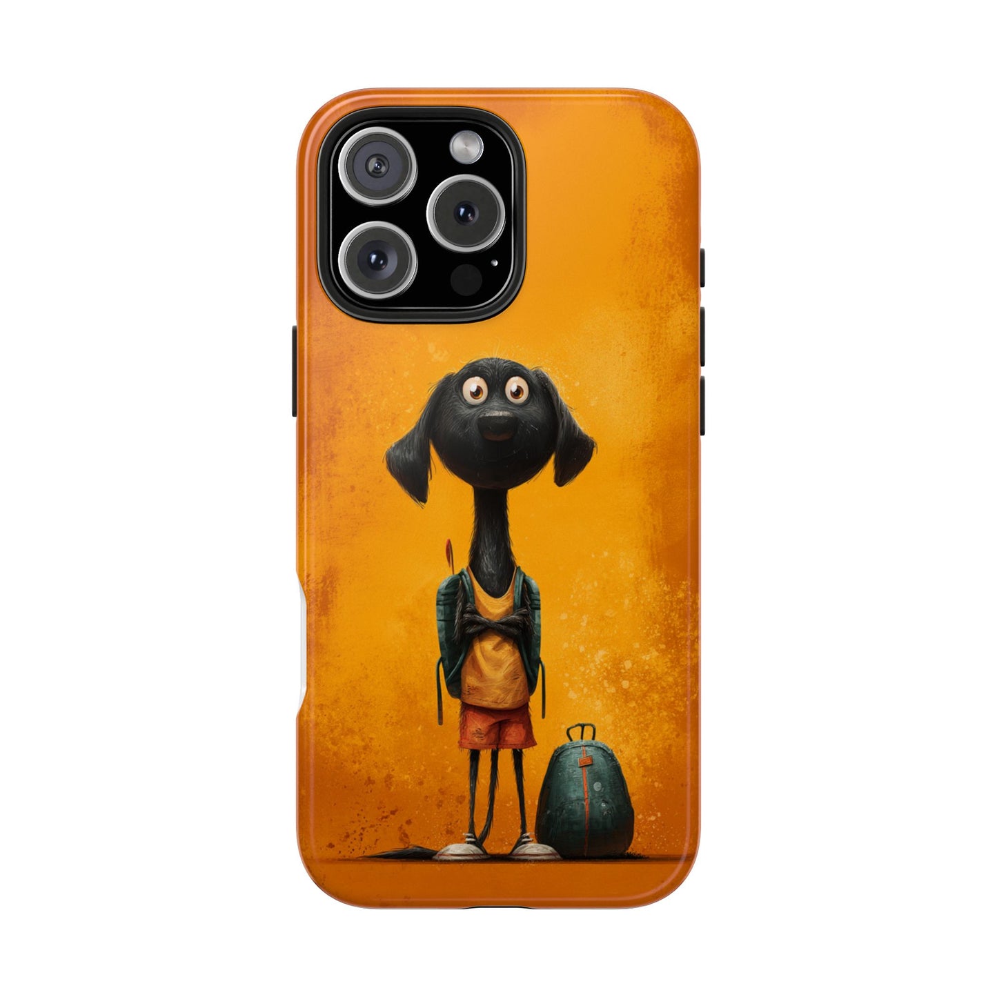 Cute Dog Art Tough Phone Case for Animal Lovers