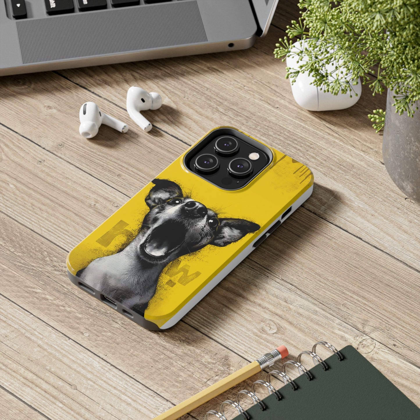 Vibrant Dog Lover Tough Phone Case – Durable Pet-Inspired Protection with Bold Design