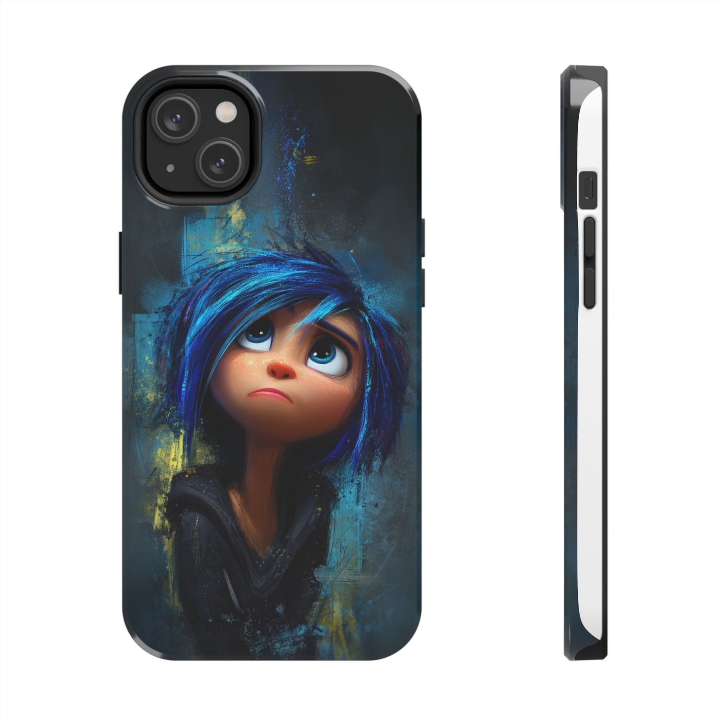 Unique Artsy Tough Phone Case – Emotional Abstract Design for Creative Souls