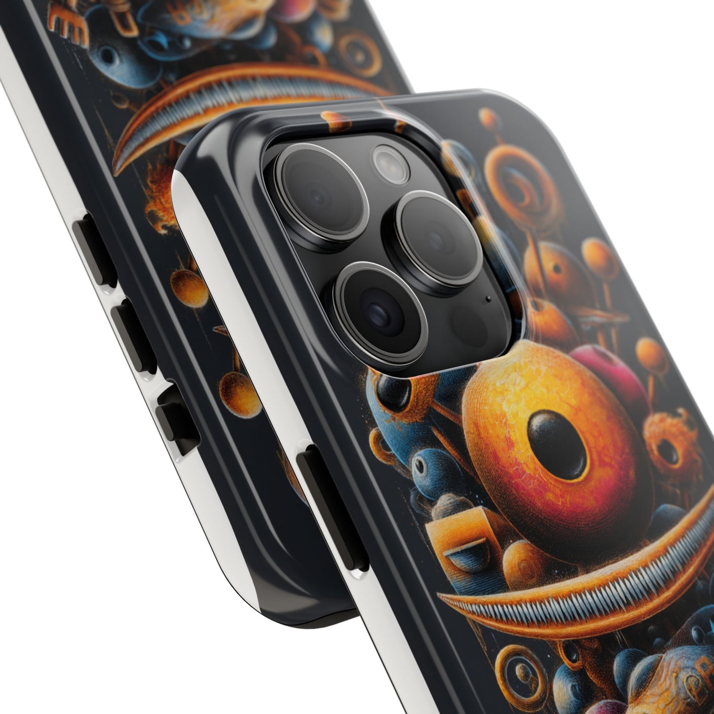 Unique Tough Phone Case with Abstract Art Design