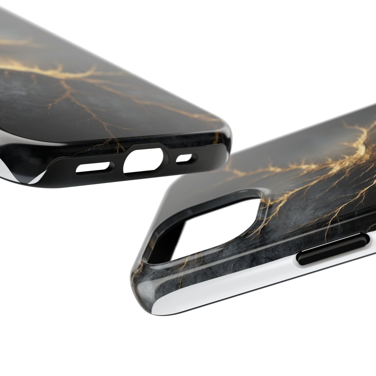 Electric Lightning Tough Phone Case - Durable Protection with Striking Design