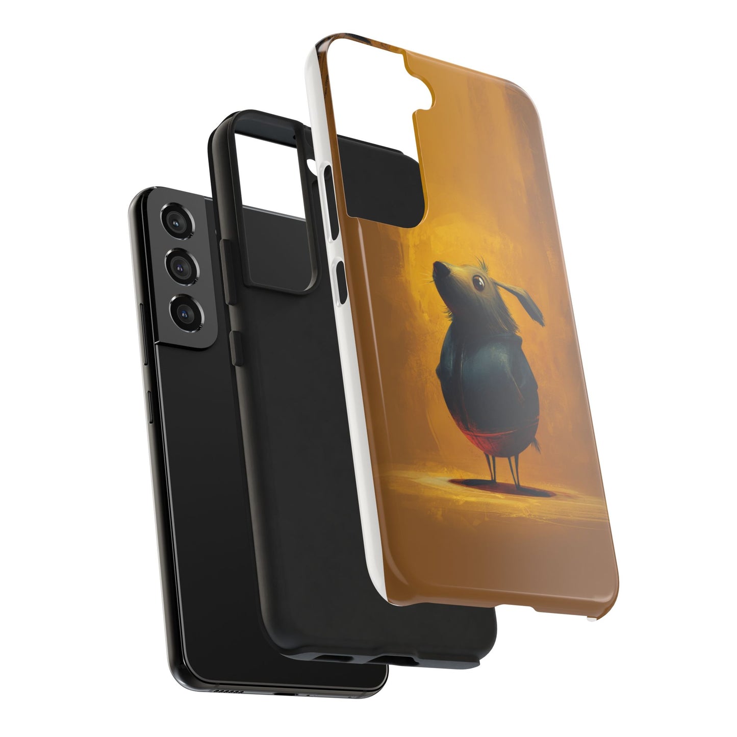 Whimsical Dog Art Tough Phone Case - Durable & Stylish