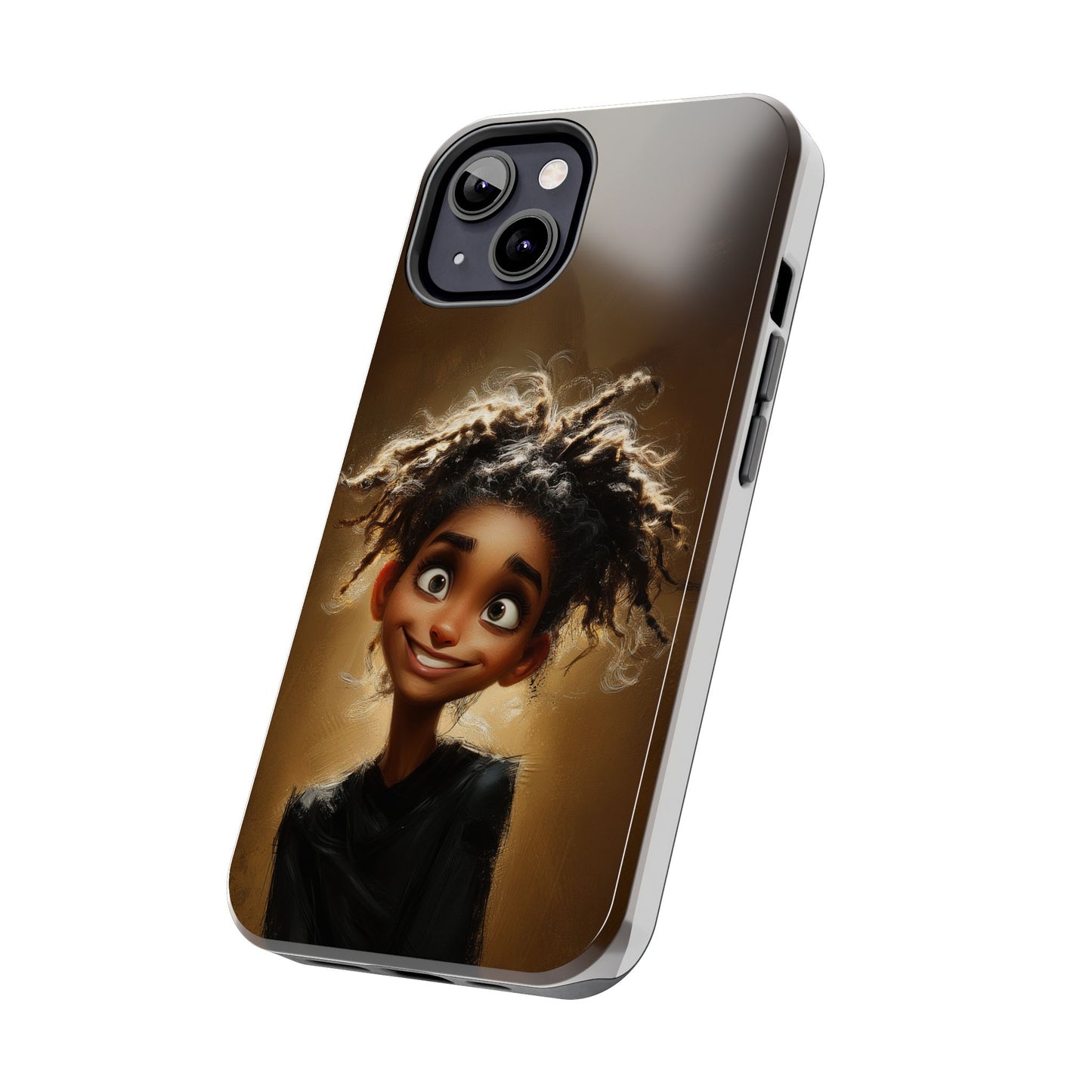Whimsical Tough Phone Case with Playful Character Design
