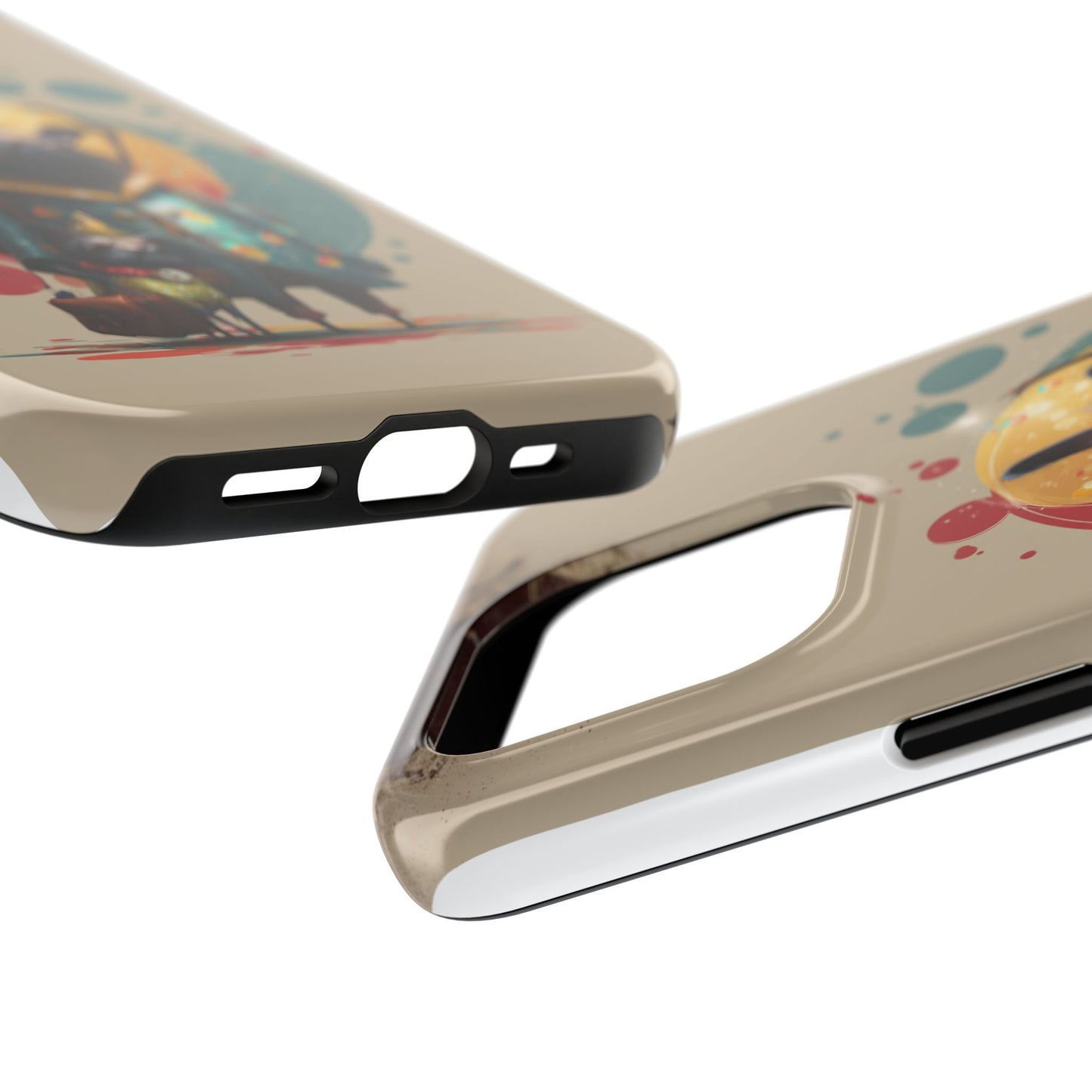 Whimsical Pet-Inspired Tough Phone Case - Perfect for Animal Lovers