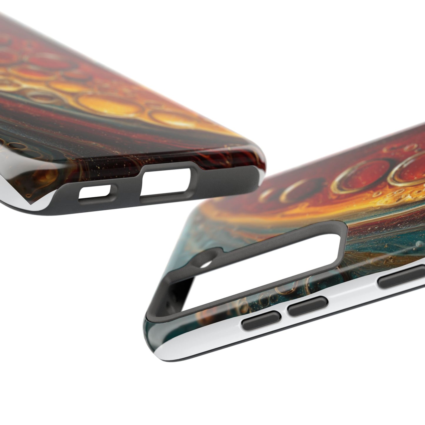 Artistic Tough Phone Case - Abstract Lava Design