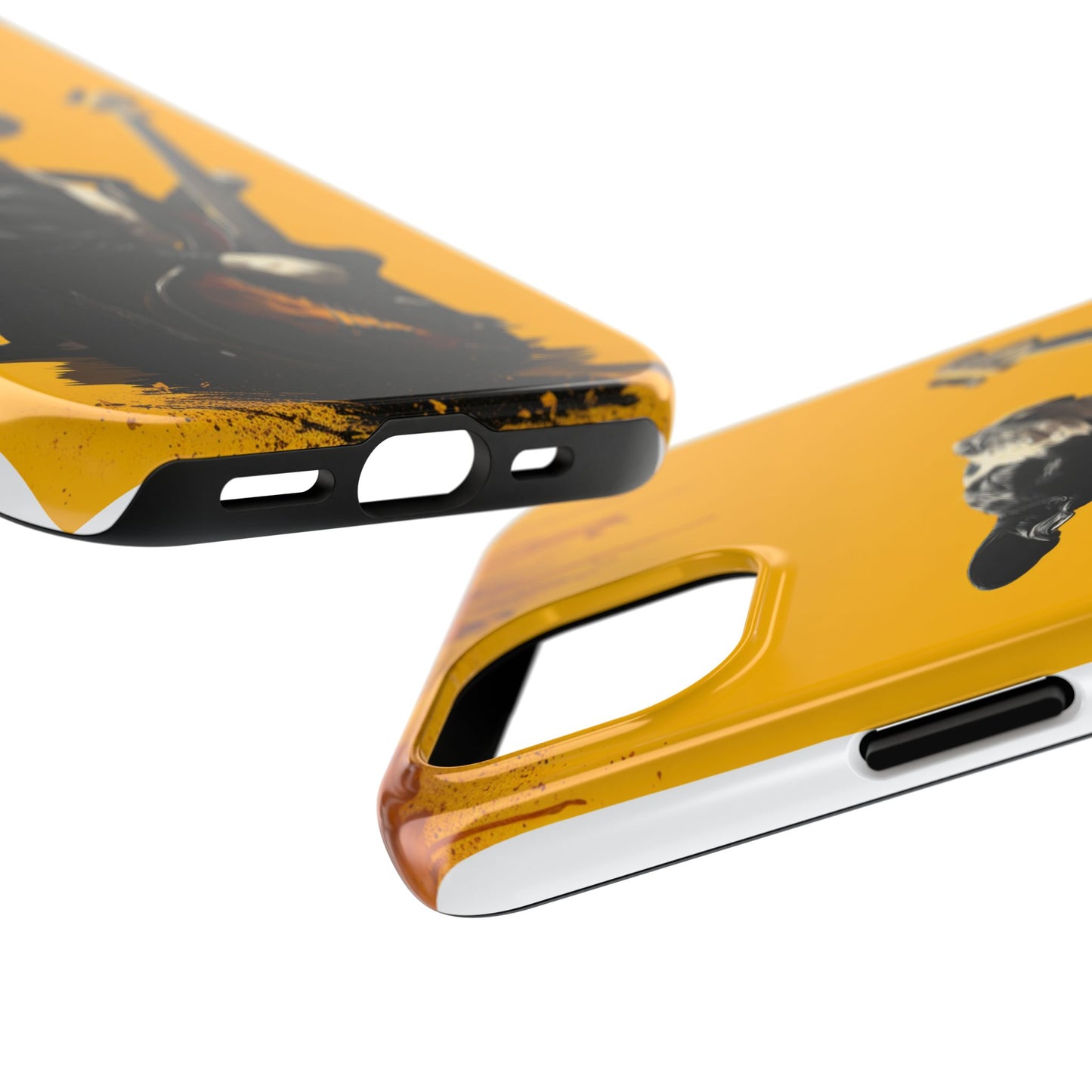 Rock Star Dog with Guitar Tough Phone Case – Wearable Art for Pet & Music Enthusiasts