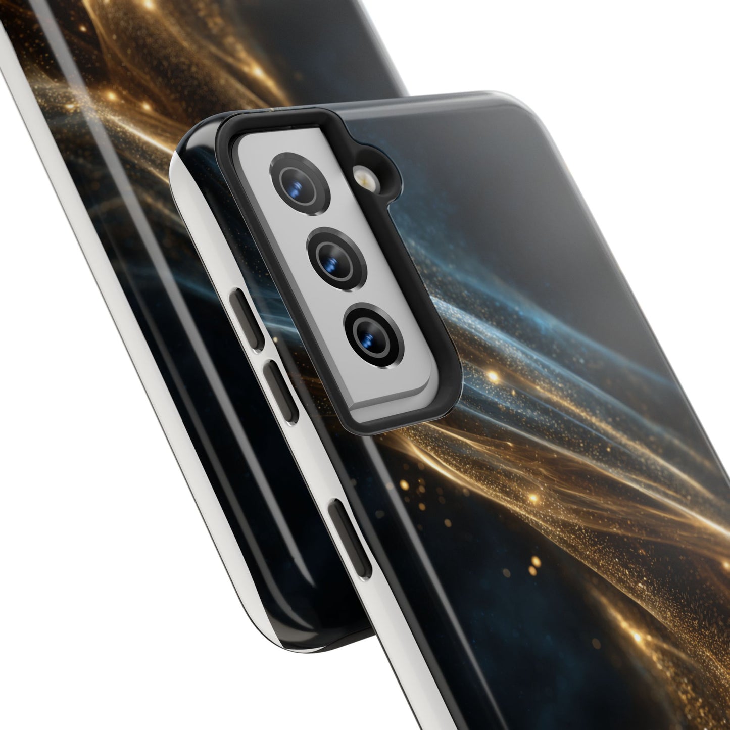Stunning Gold Swirl Tough Phone Case - Stylish Protection with Elegance