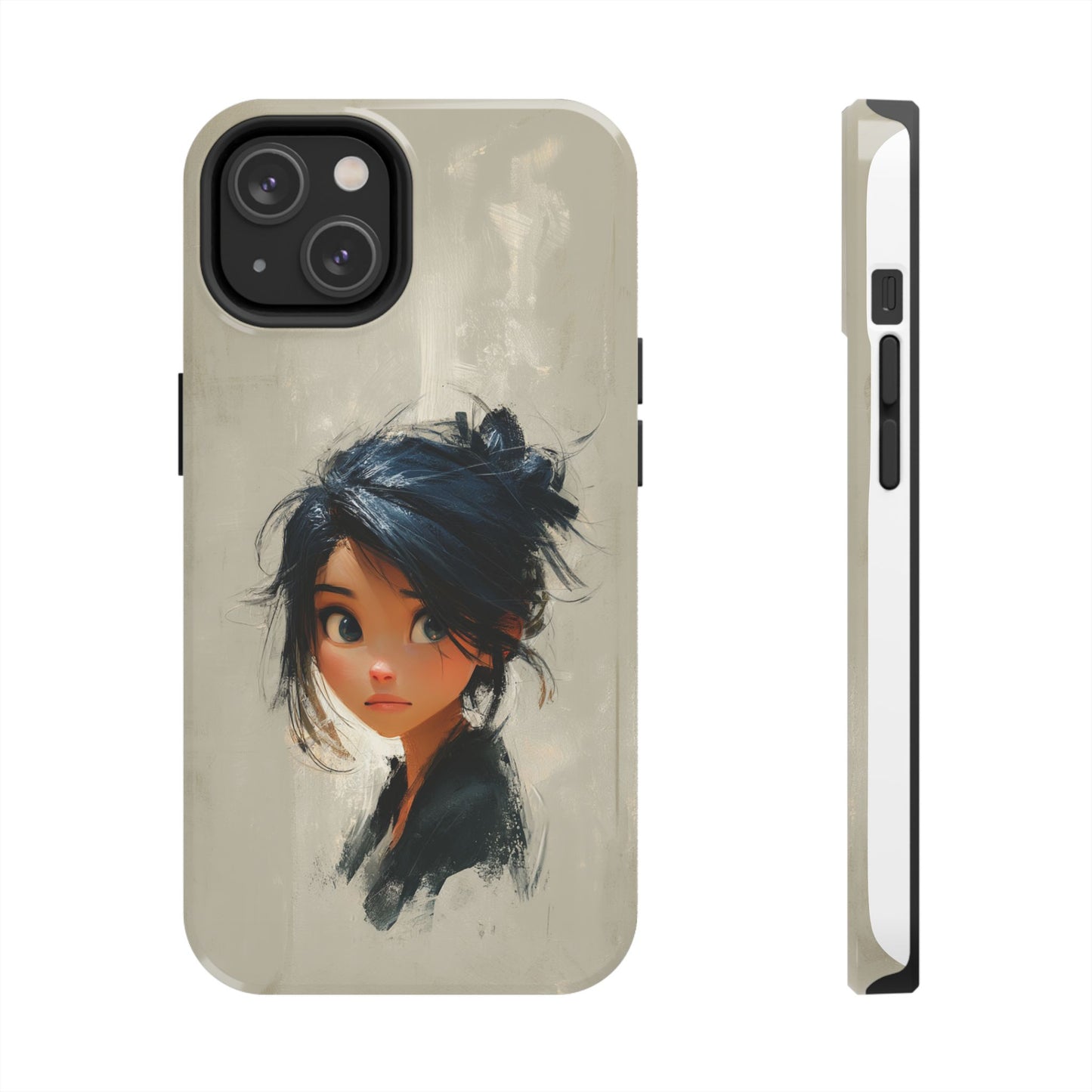 Artistic Tough Phone Case – Unique Portrait Design for Creatives