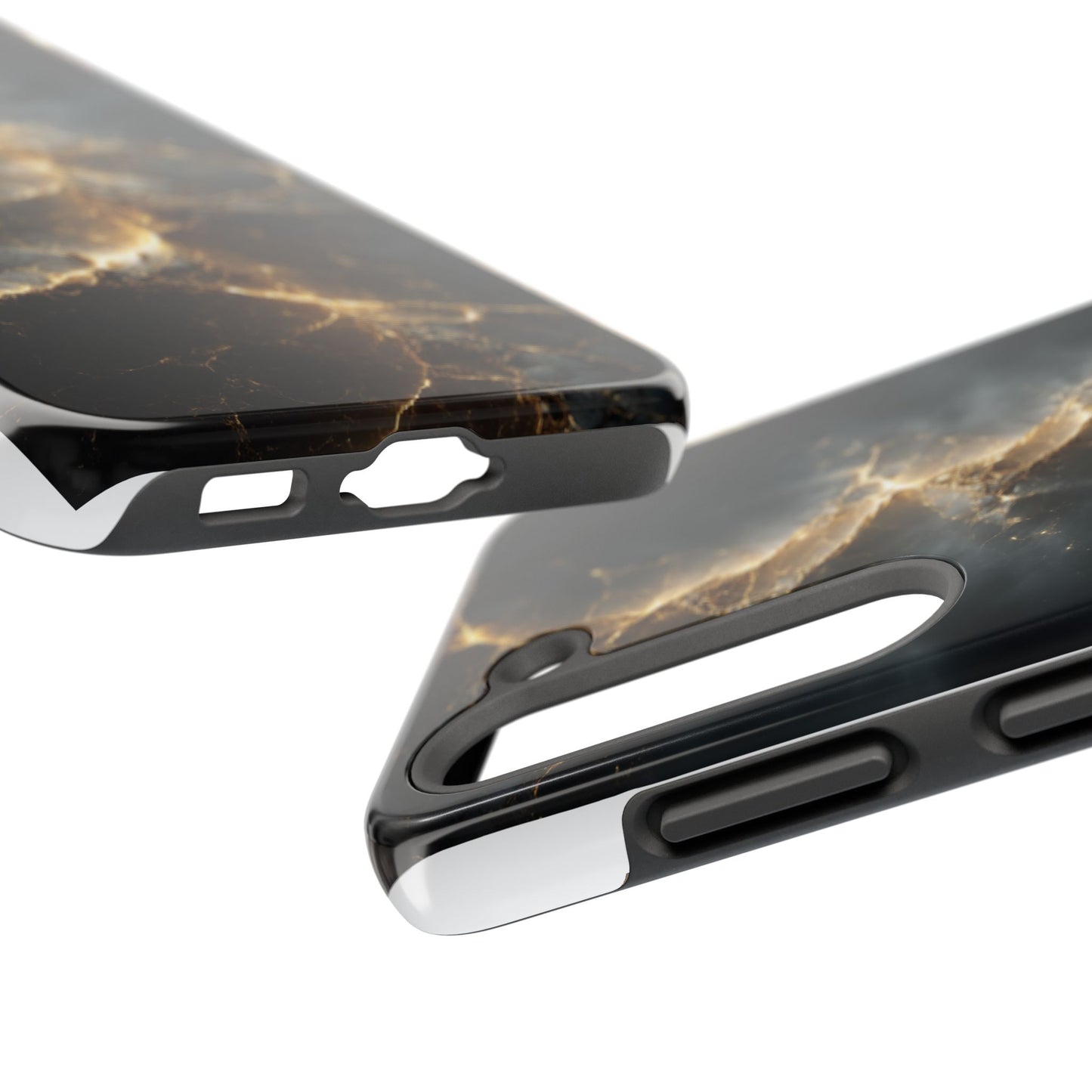 Majestic Marble Phone Case - Tough Protective Cover with Gold Veins