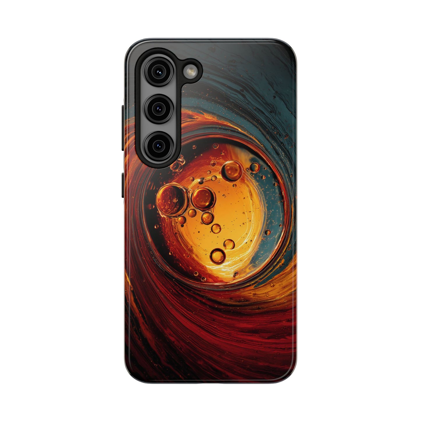Vibrant Abstract Phone Case with Bubble Design - Tough & Stylish