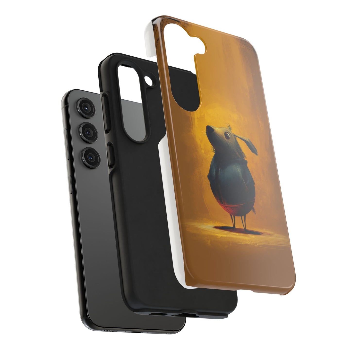 Whimsical Dog Art Tough Phone Case - Durable & Stylish