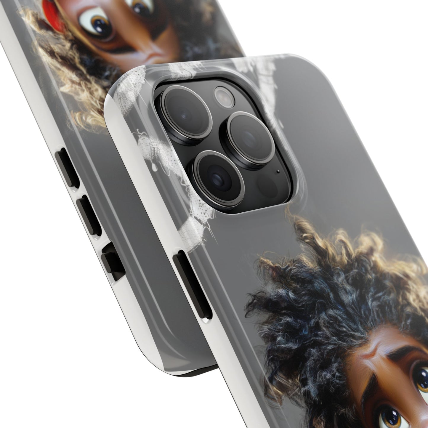 Whimsical Tough Phone Case - Artistic Design for Kids and Tweens