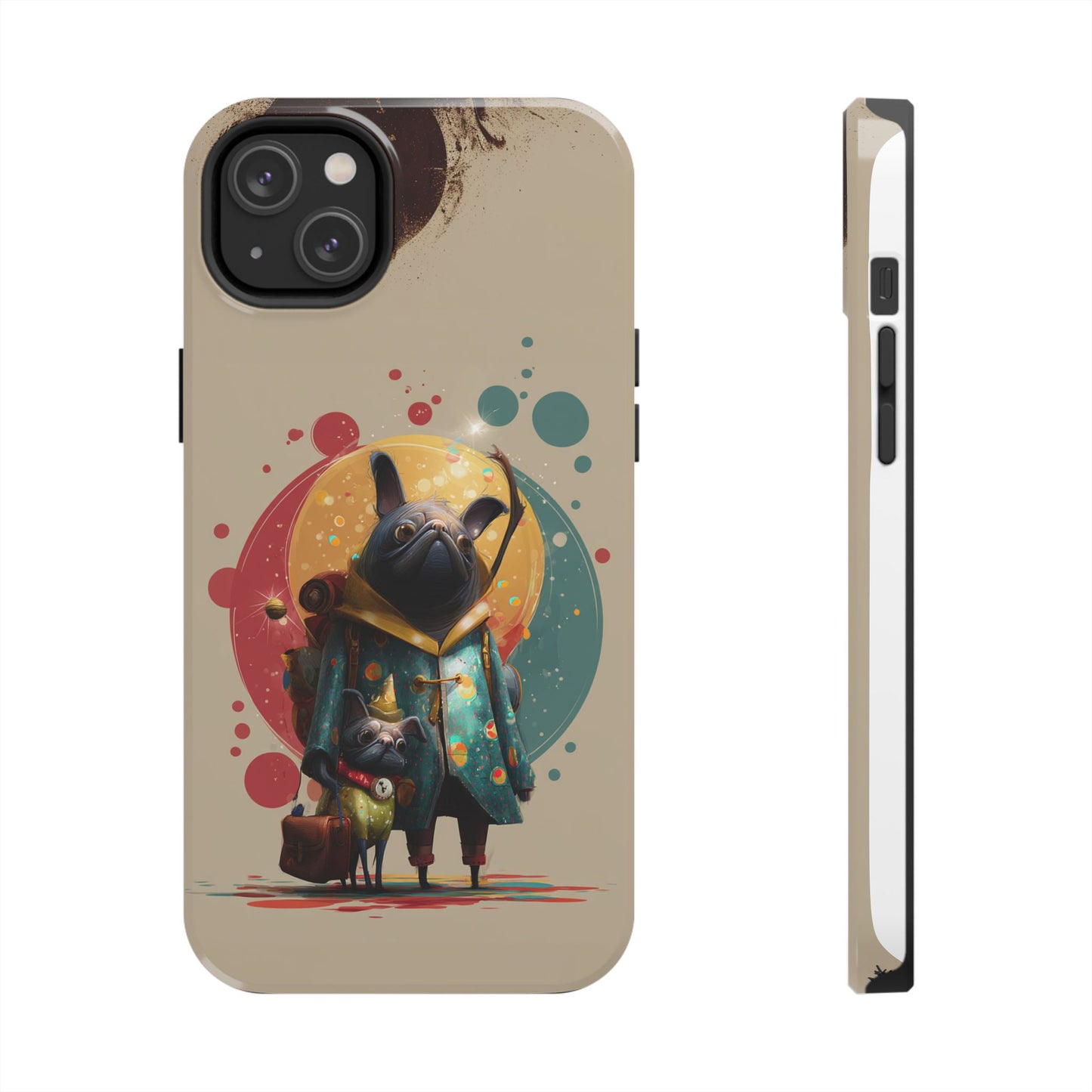 Whimsical Pet-Inspired Tough Phone Case - Perfect for Animal Lovers