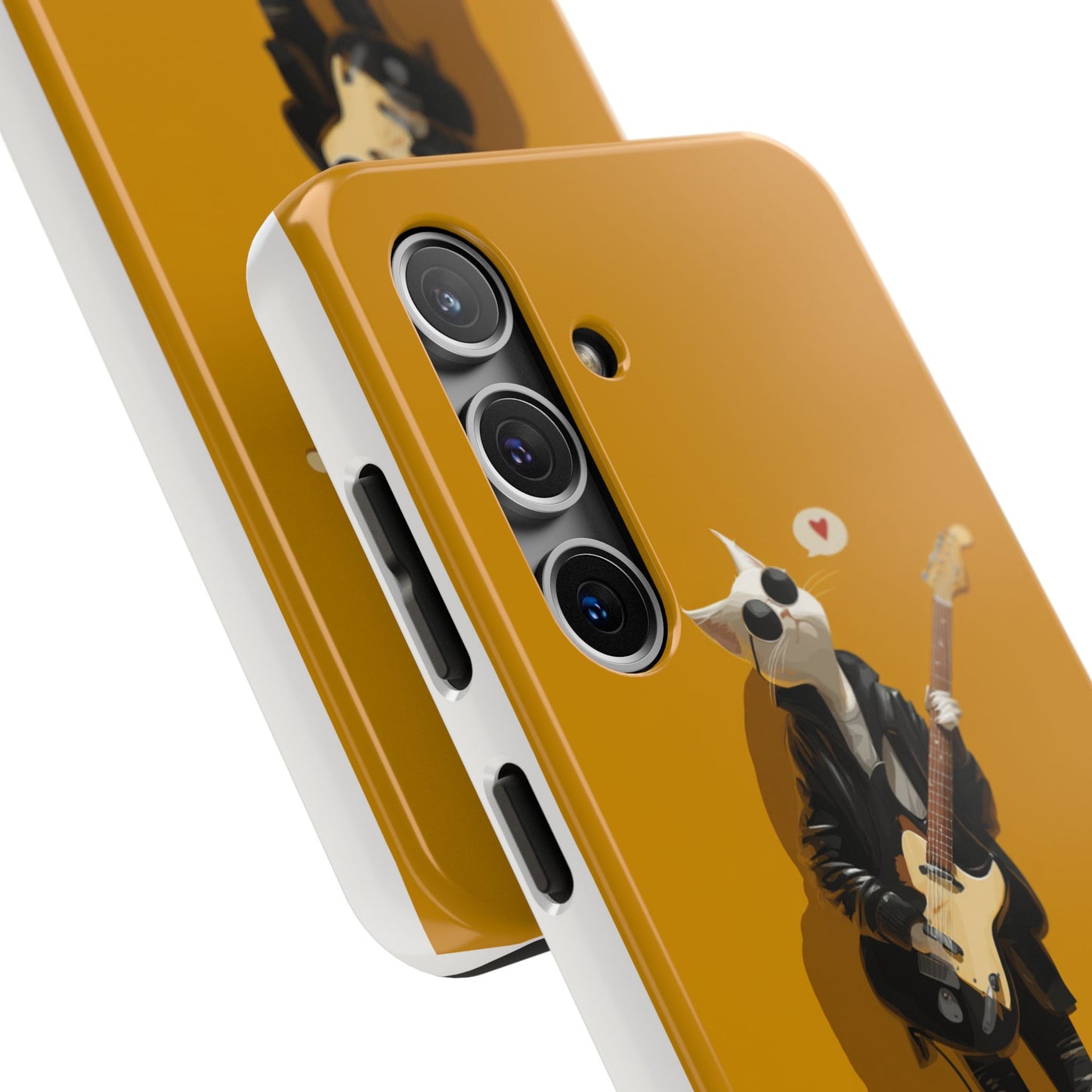 Cool Cat with Sunglasses Playing Guitar Tough Phone Case