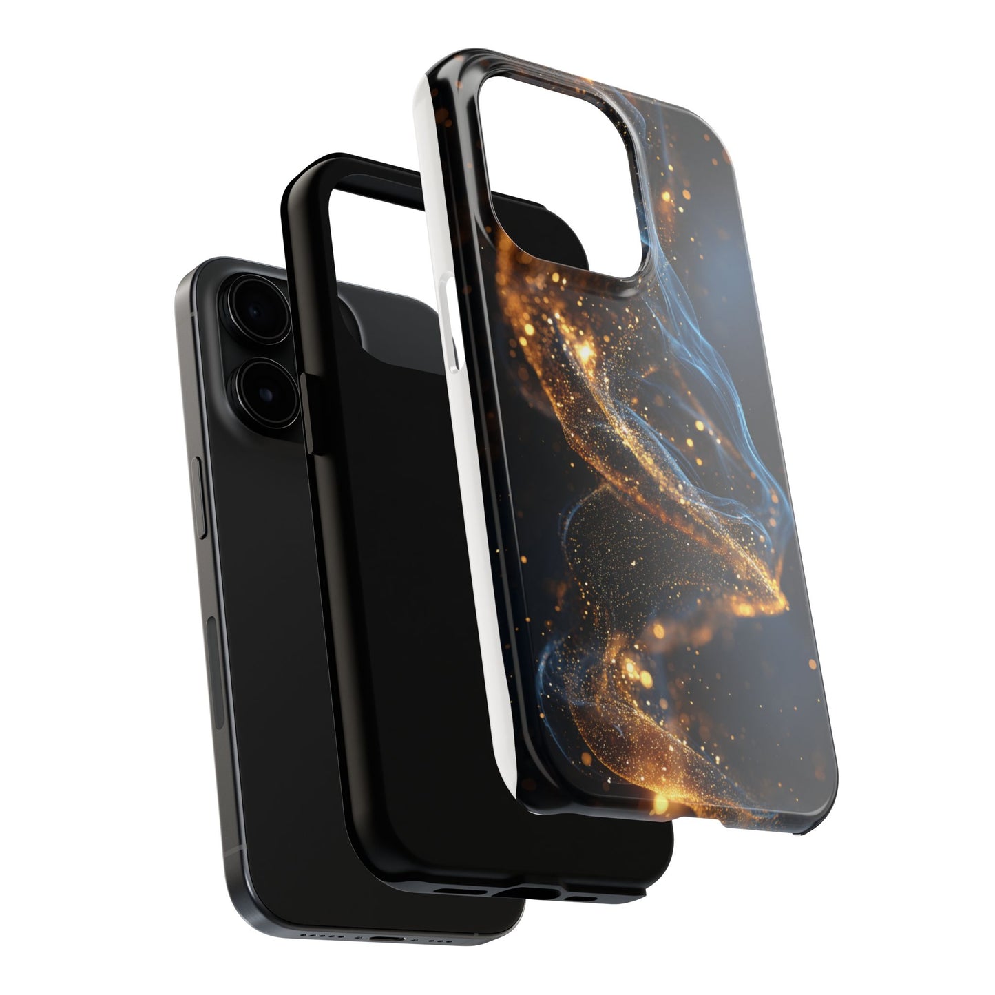Elegant Gold Swirl Tough Phone Case – Durable & Stylish Protection for Your Device