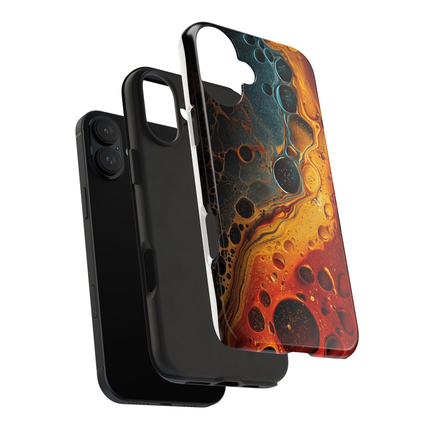 Abstract Lava Tough Phone Case - Vibrant Protective Cover for Adventurous Souls