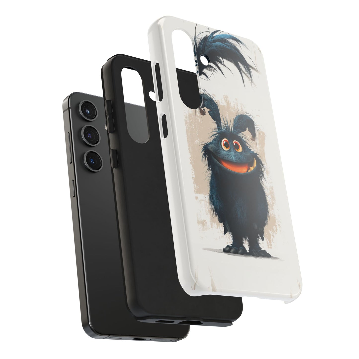 Whimsical Monster Tough Phone Case - Durable Protection for Fun-Loving Individuals