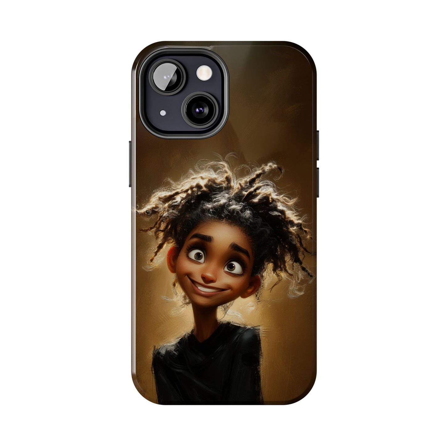 Whimsical Tough Phone Case with Playful Character Design