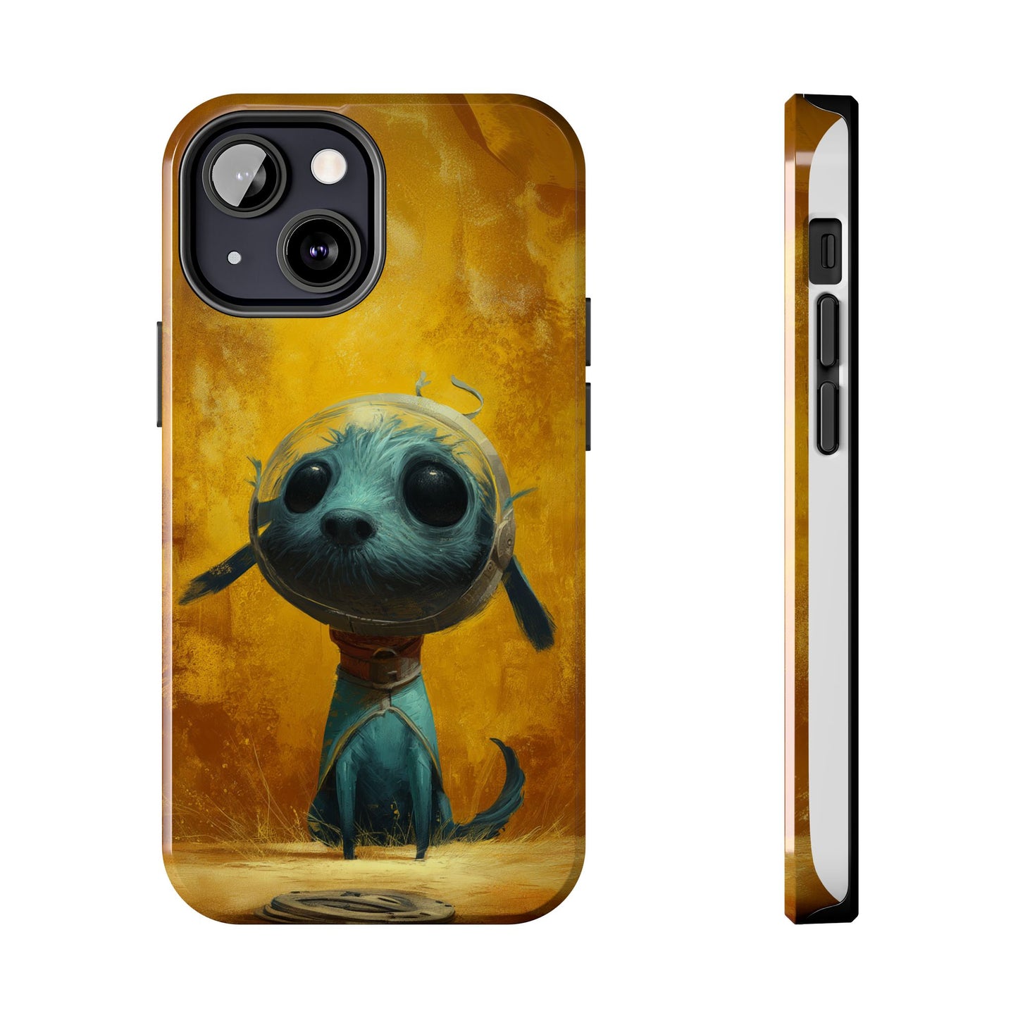 Cute Dog Art Tough Phone Case - Stylish & Protective