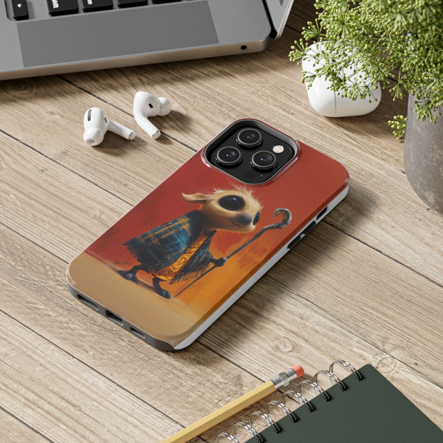 Whimsical Tough Phone Case - Cute Character Design for Kids & Adults