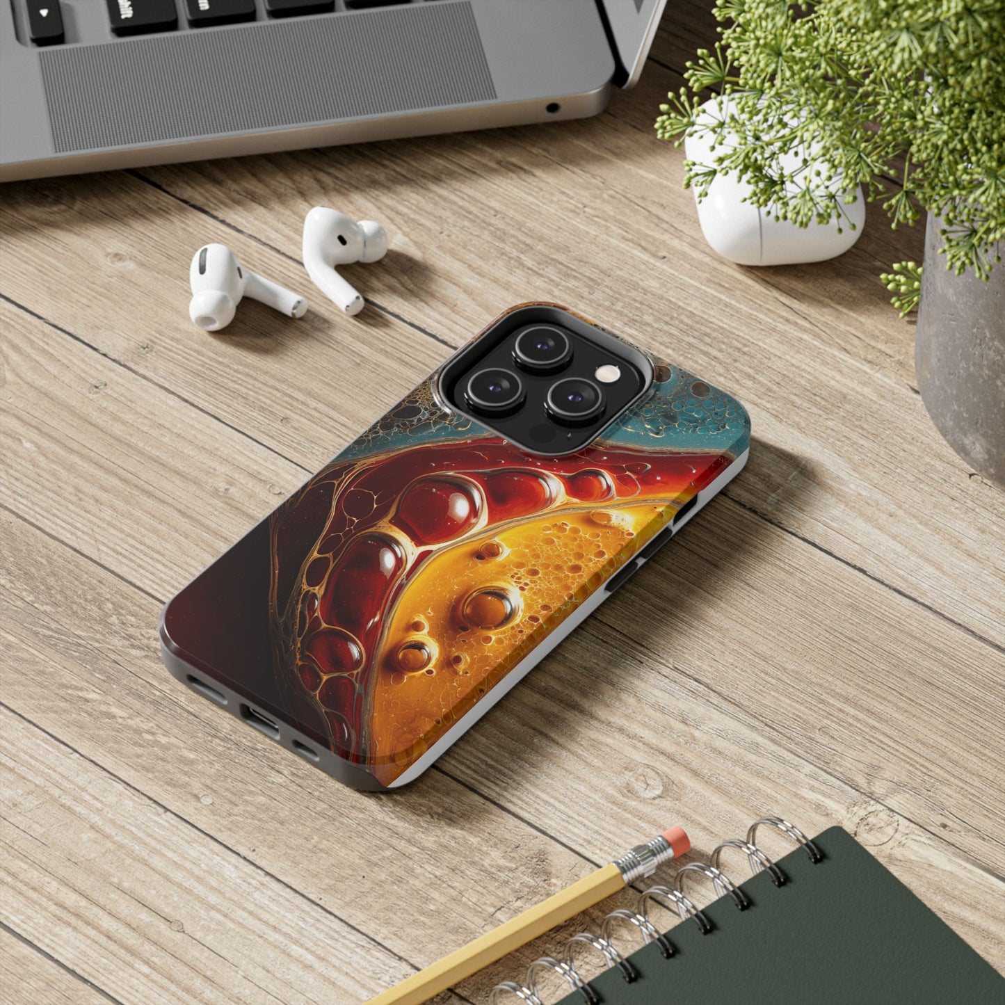 Vibrant Abstract Tough Phone Case - Colorful Protection for Your Device