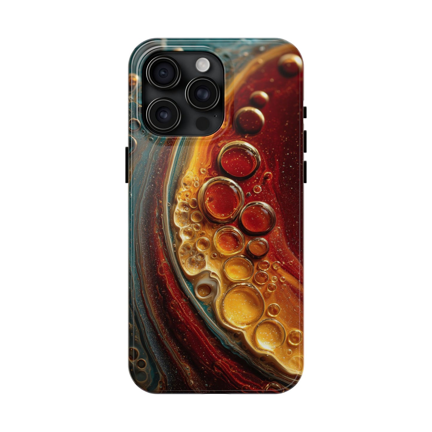 Artistic Tough Phone Case - Abstract Lava Design