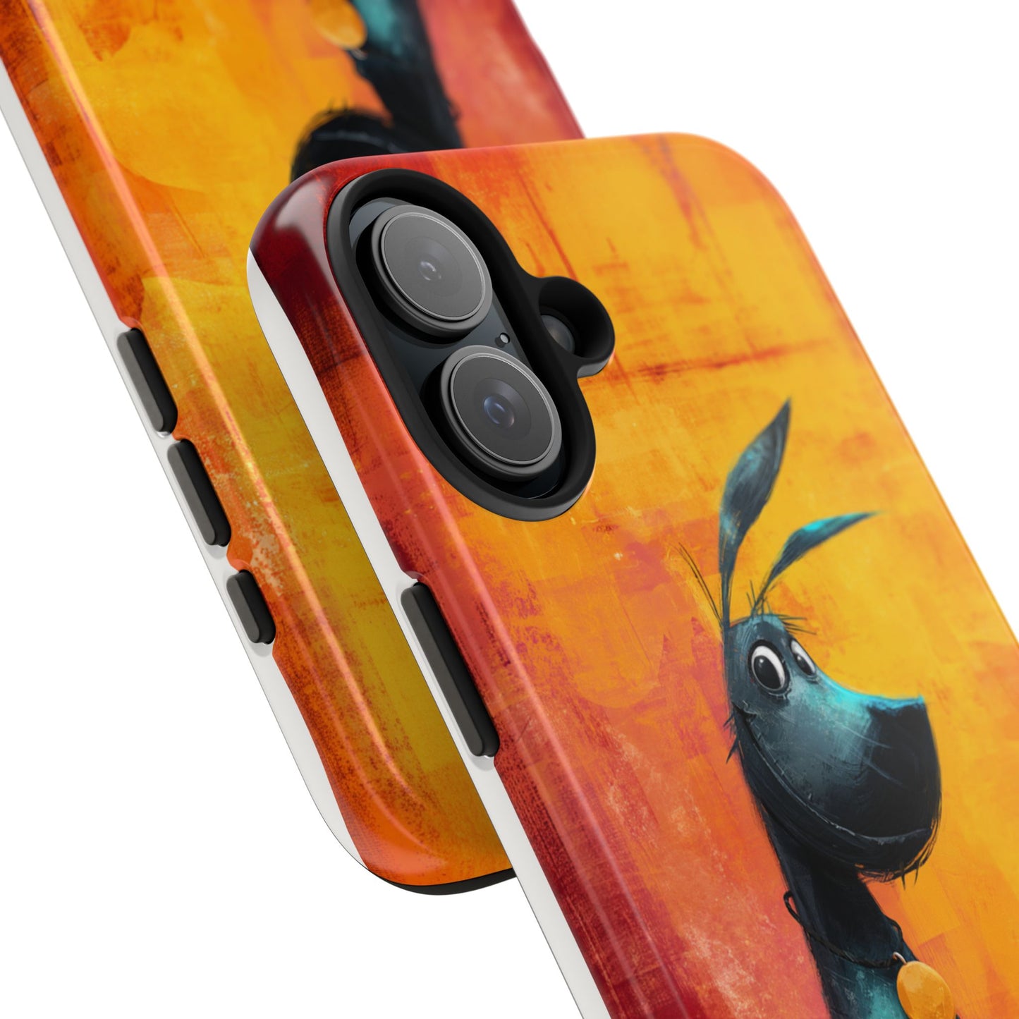 Colorful Dog & Cat Tough Phone Case – Fun Pet Lover Accessory