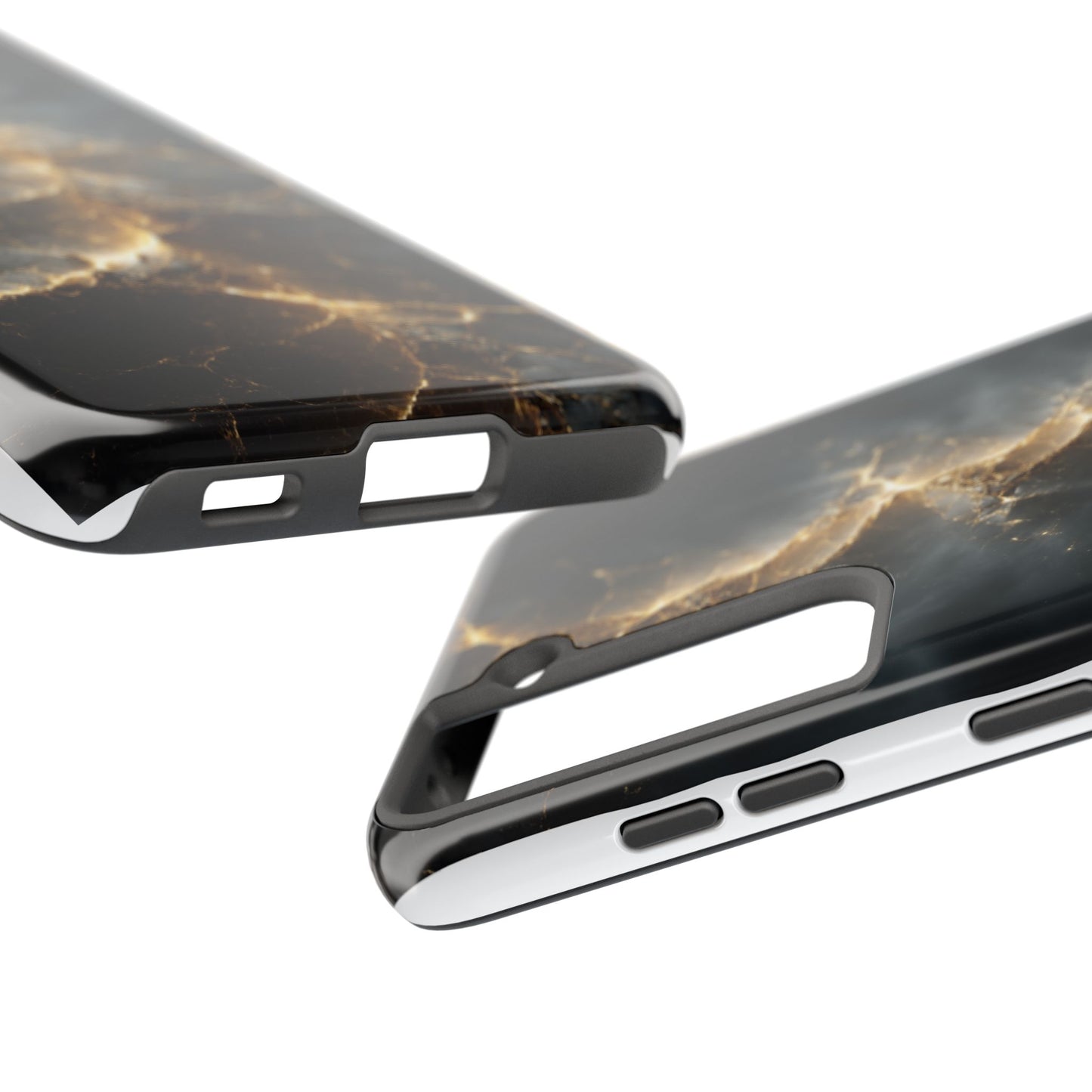 Majestic Marble Phone Case - Tough Protective Cover with Gold Veins