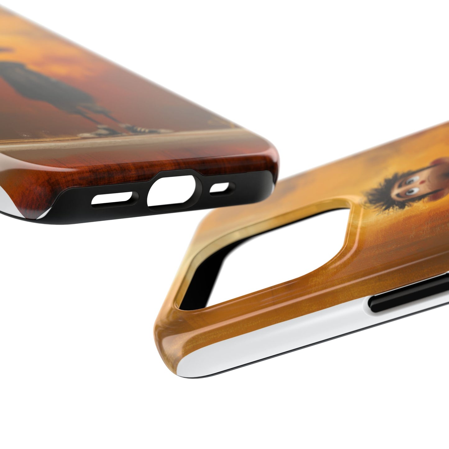 Unique Tough Phone Cases with Artistic Boy Design - Perfect for Kids and Teens
