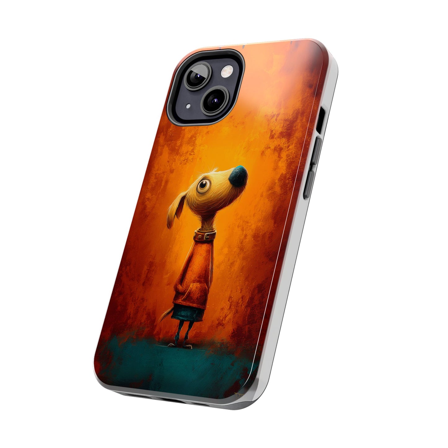 Whimsical Dog Art Tough Phone Case - Durable & Stylish Pet Lover Accessory