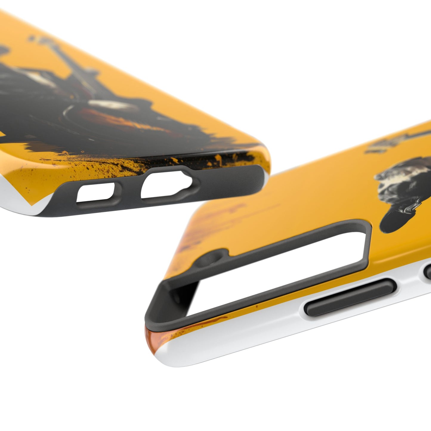 Rock Star Dog with Guitar Tough Phone Case – Wearable Art for Pet & Music Enthusiasts