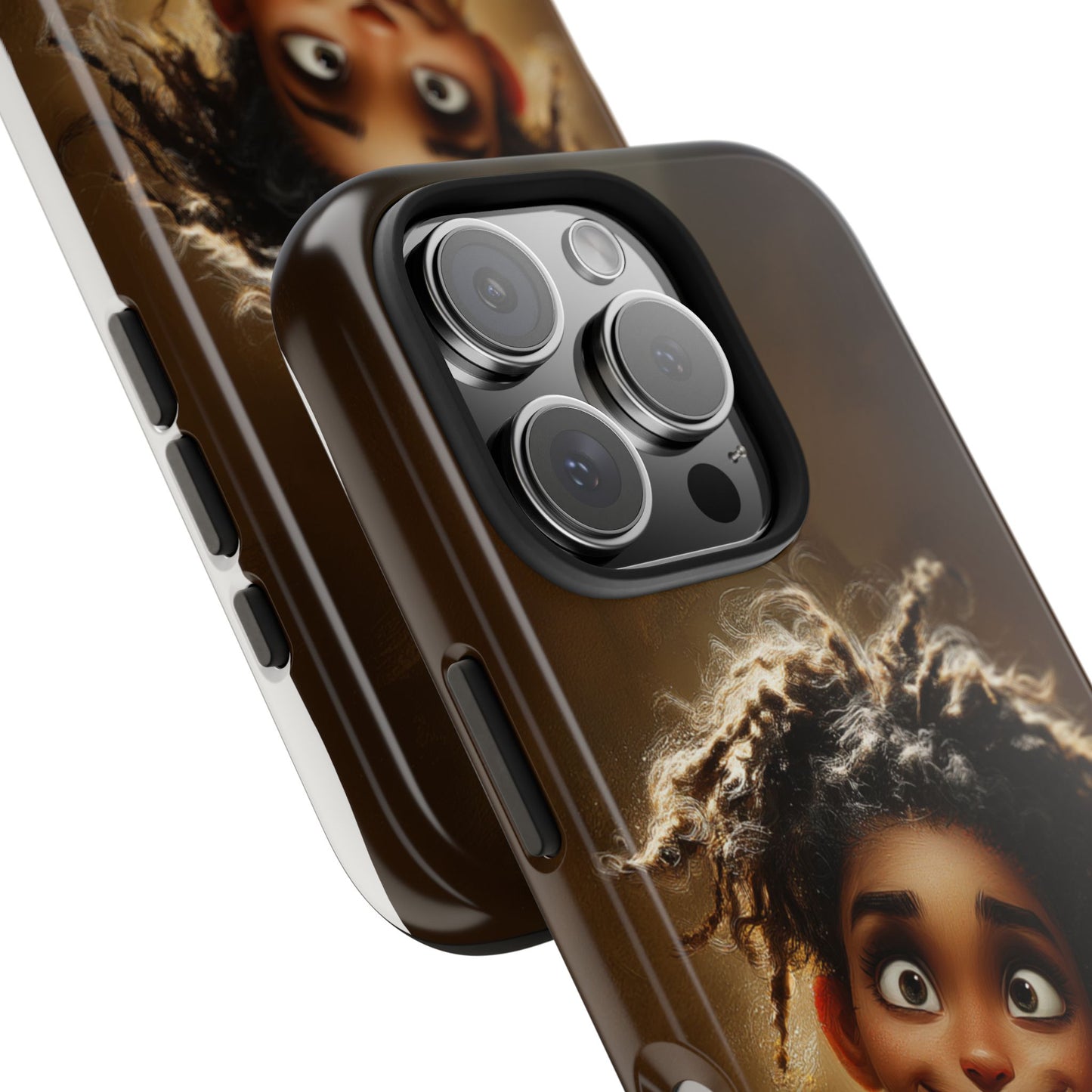 Whimsical Tough Phone Case with Playful Character Design