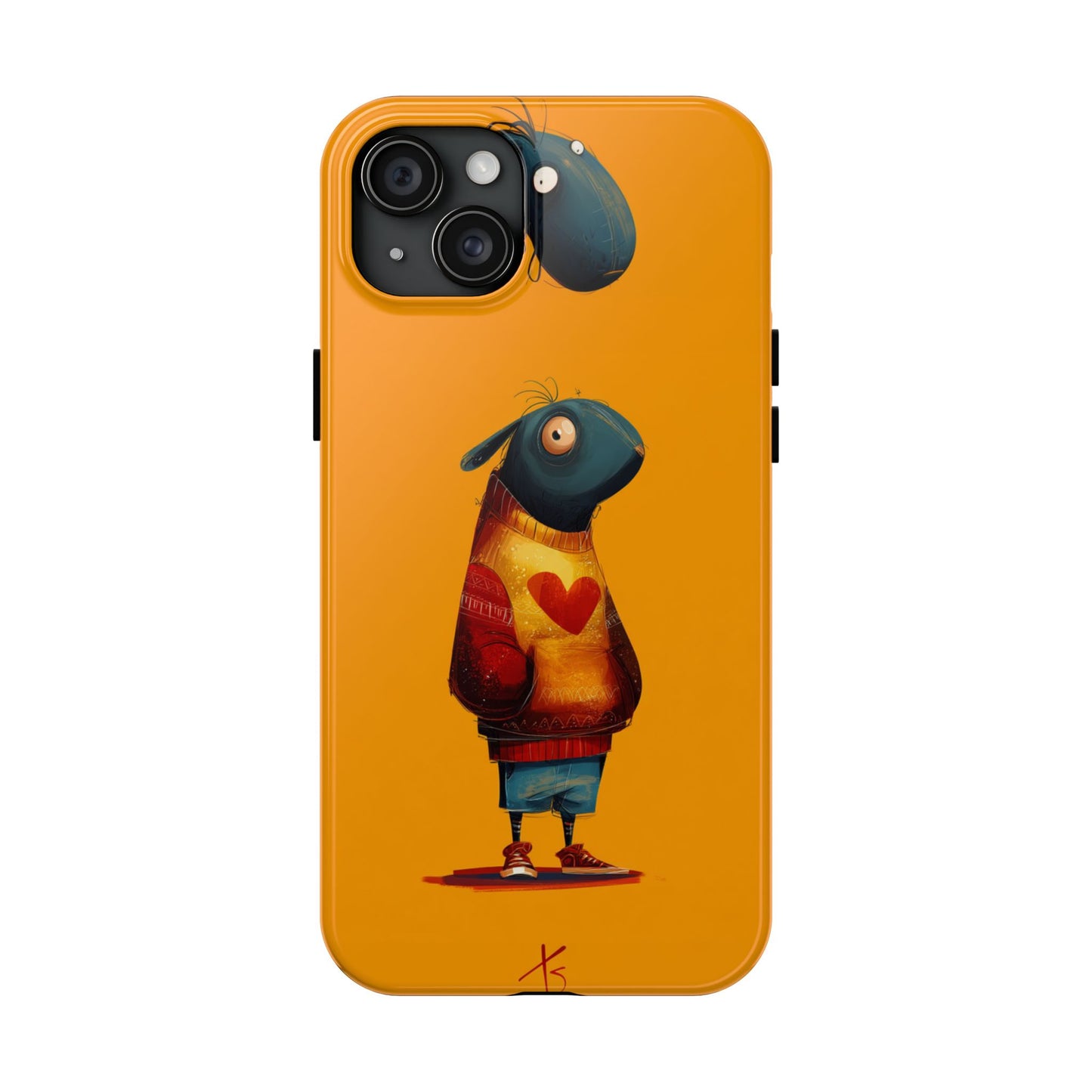 Cute Cartoon Tough Phone Case - Whimsical Sheep Design