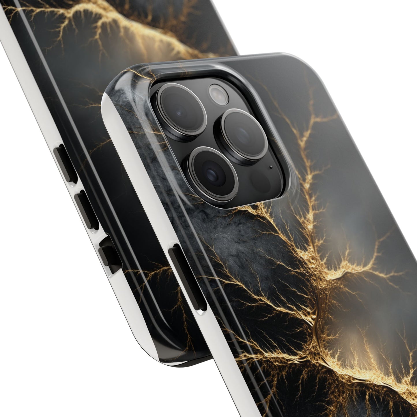 Electric Lightning Tough Phone Case - Durable Protection with Striking Design