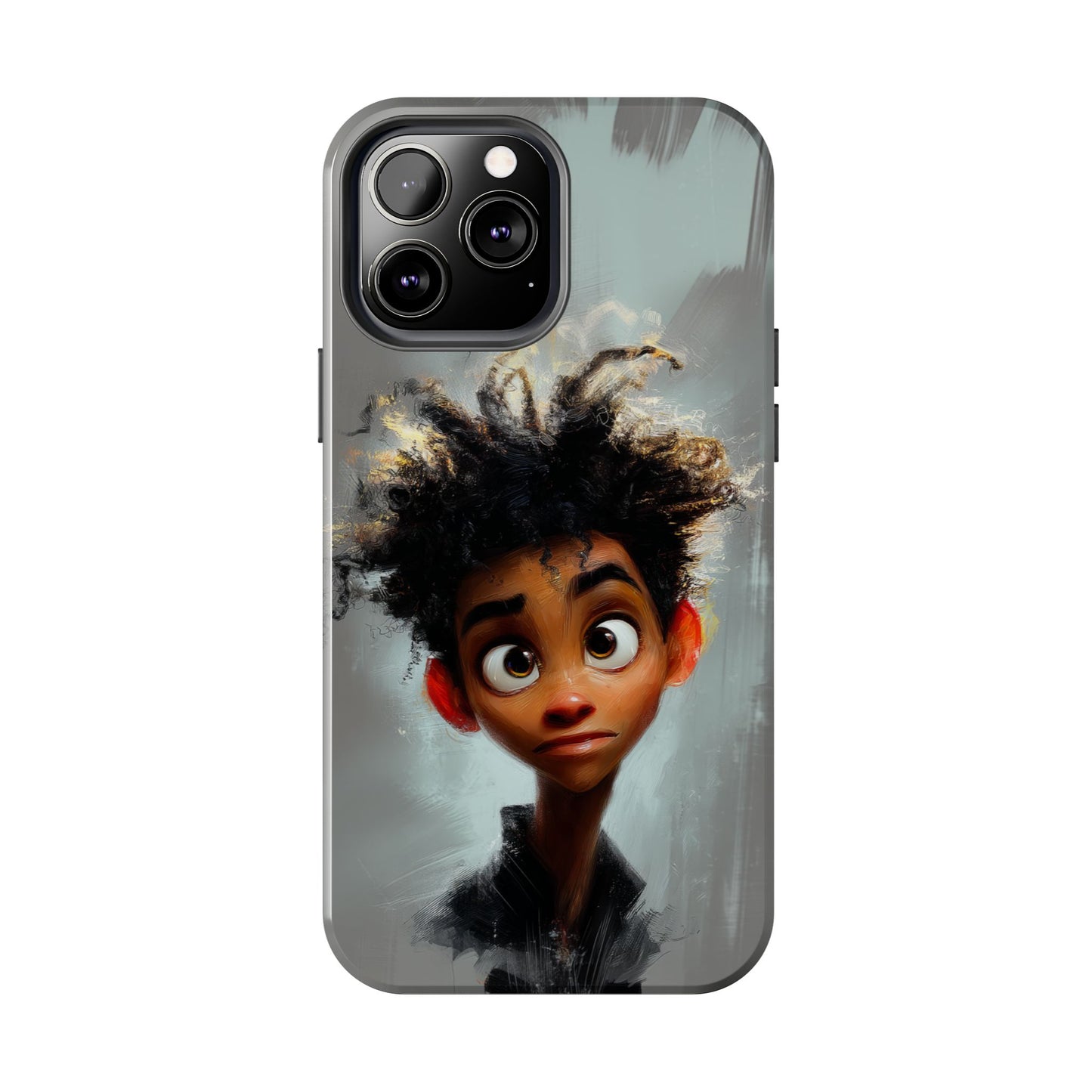 Artistic Tough Phone Case - Unique Design with Character - Great Gift Idea