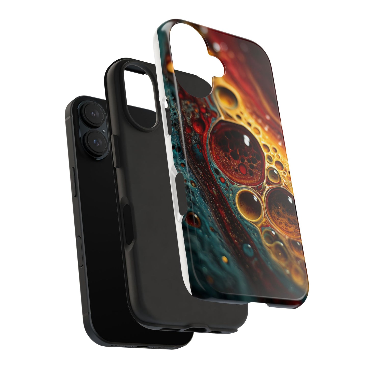Vibrant Abstract Tough Phone Case - Unique Art for Stylish Protection
